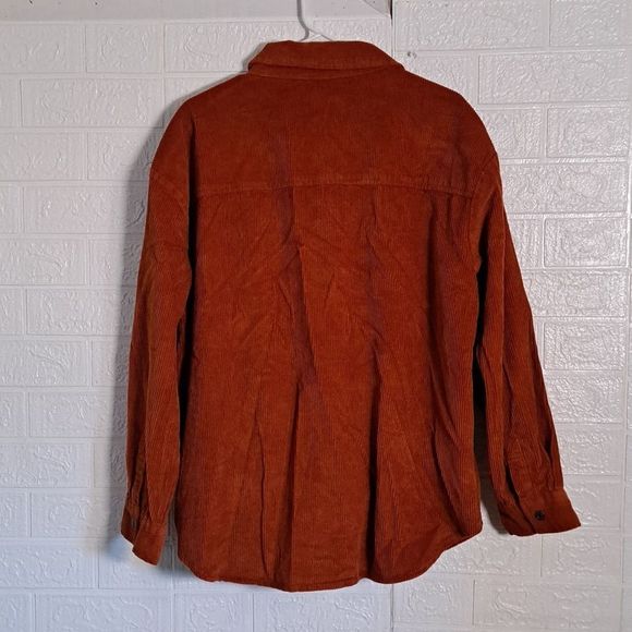 Kensie Cotton Corduroy Shacket Jacket in Gingerbisc - Picture 9 of 9